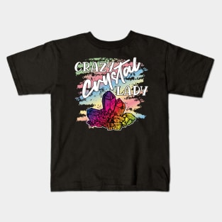 Crazy Crystal Lady Kids T-Shirt